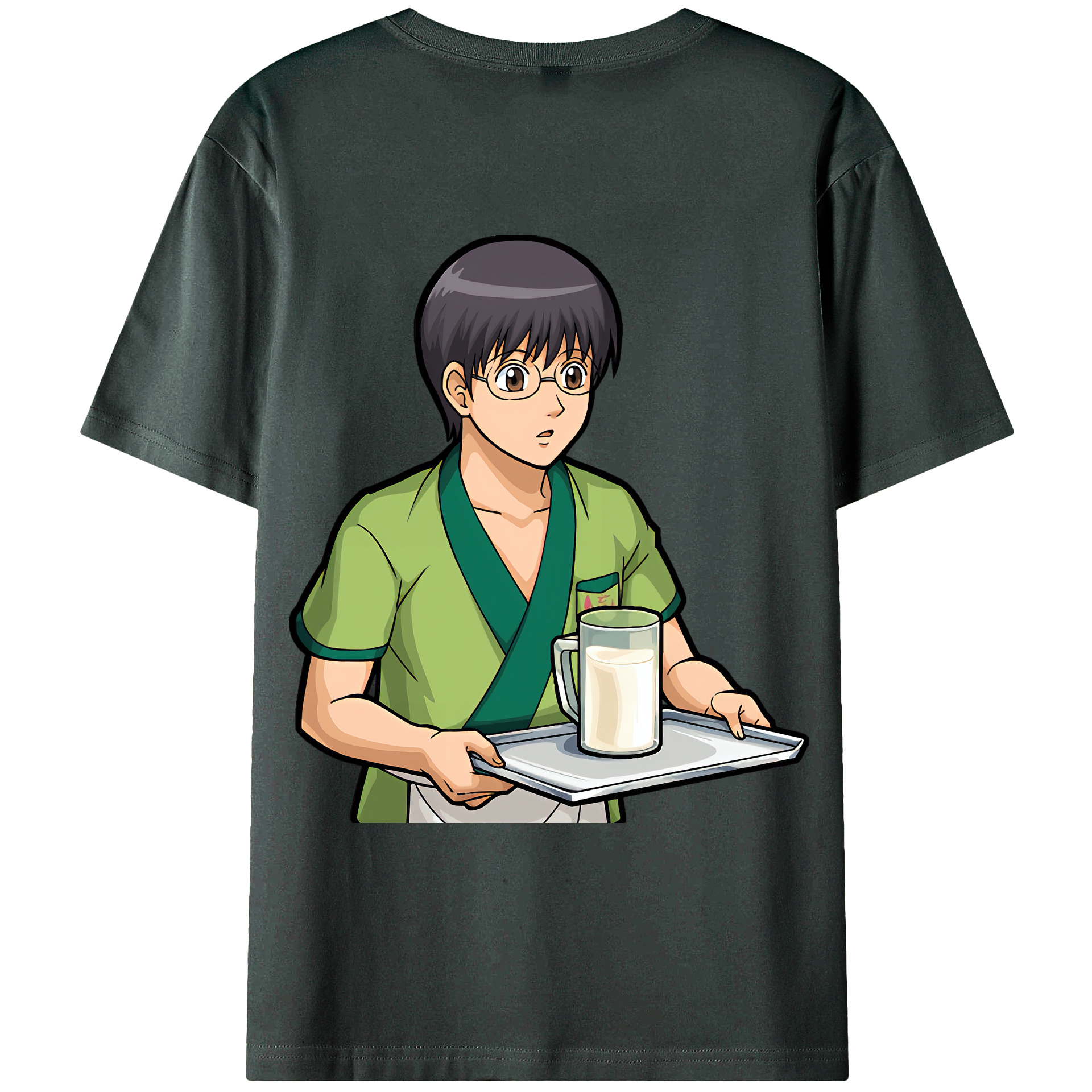 （画像用） ぎんたま 坂田銀時（さかたぎんとき） 神楽 志村新八（しむら しんぱち） GINTAMA Sakata Gintoki Kagura Shimura Shinpachi 綿100％ メンズ半袖Tシャツ（バックプリント） 通気性